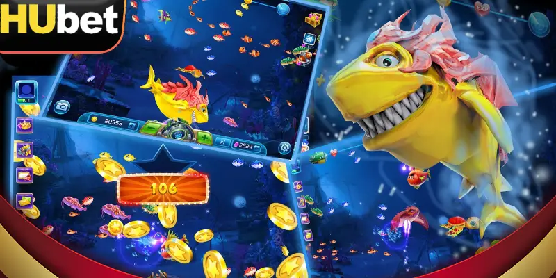 giao diện trực quan và cách tham gia bắn cá hubet đơn giản 